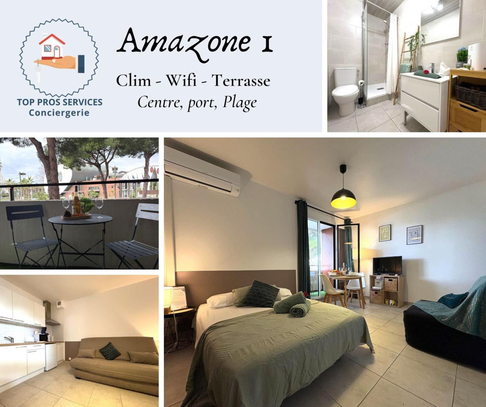 L'Amazone Studio Plein Centre Plages A 2Min Clim Wifi Sur Le Port - Top Prosconciergerie- La Grande Motte Exterior photo